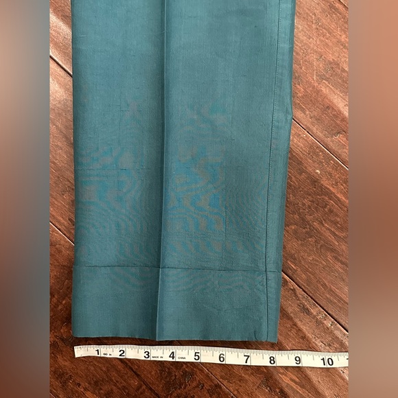 Debra DeRoo Silk Pants Set Women’s Size L Embroidered Button Down Artsy Artist - Picture 11 of 16